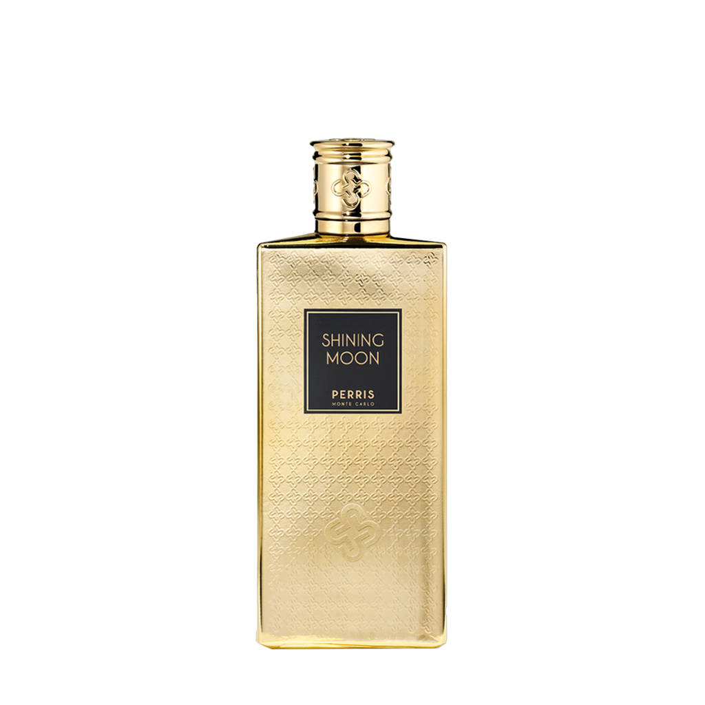 Perris Monte Carlo SHINING MOON Eau de Parfum Flakon Freigestellt frontal scent amor